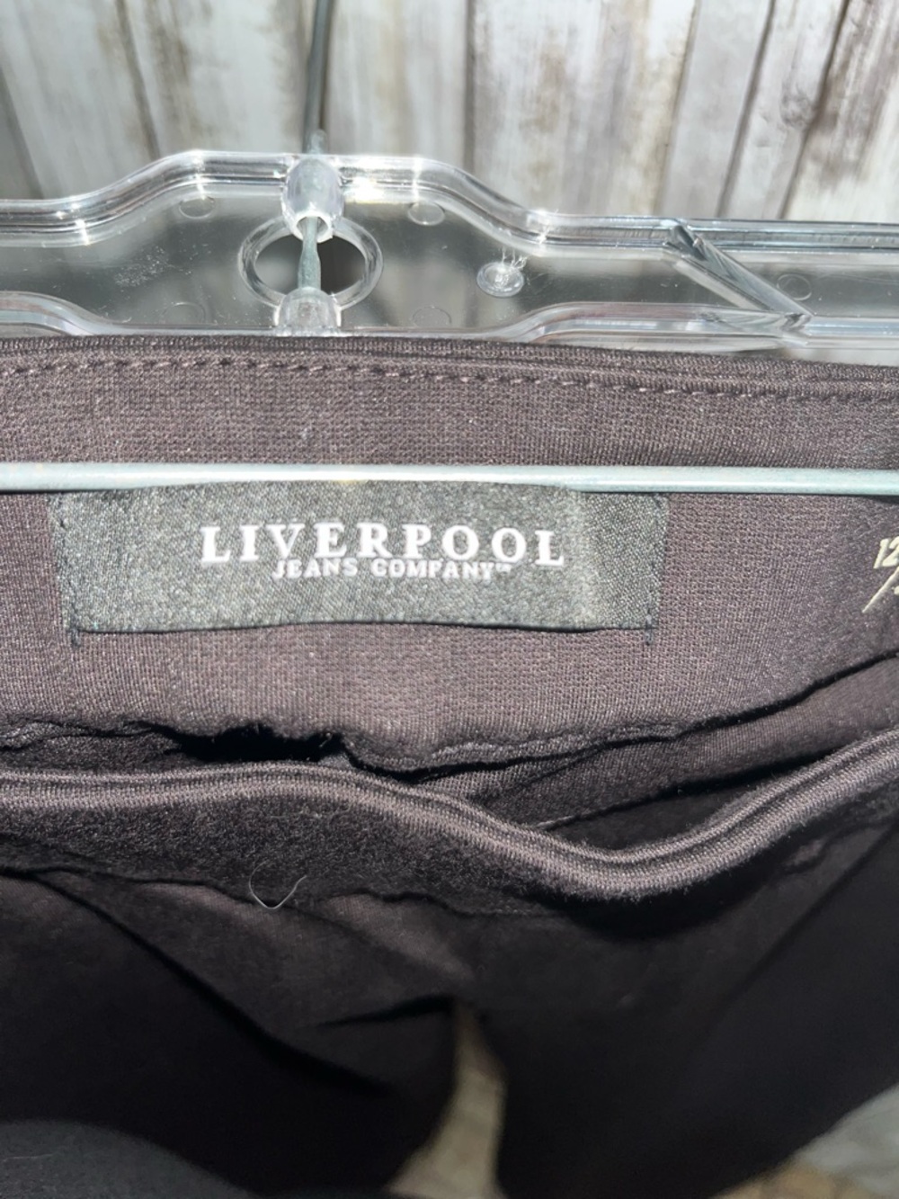 Liverpool Sienna Pull-On Leggings Size 12 Black Ponte Knit Slim Work Pants - Picture 6 of 7